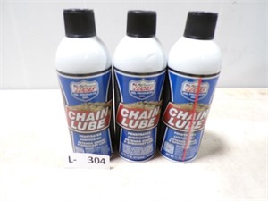 3 CANS OF LUCAS CHAIN LUBE