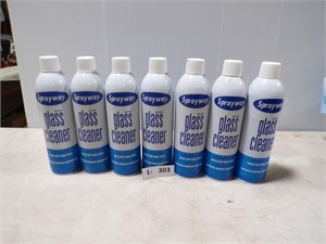 7 CANS OF SPRAYWAY GLASS CLEANER