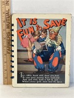 Vintage, It Is Fun To Save, Mercantile Trust Co.