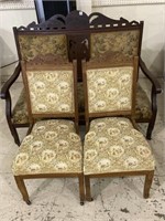 3 Piece Matching Victorian Parlor Set Including