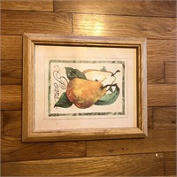 Framed Pears Wall Art