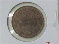 1893 (ms62) Canadian Large Cent