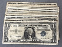 (12) U.S. $1.00 Silver Certificates