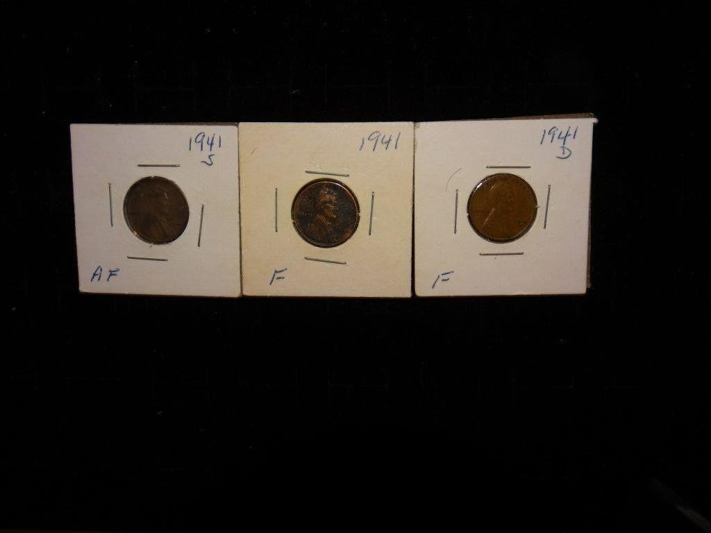 1941 US Wheat Pennies