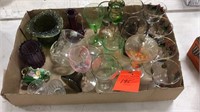 Mid century and assorted glasses etc