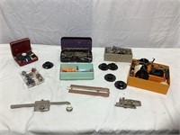 Sewing machine accessories, parts, thread