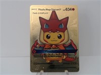 Pokemon Card Rare Gold Pikachu Mega Charizard Y
