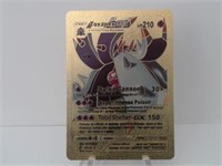 Pokemon Card Rare Gold Toxapex GX