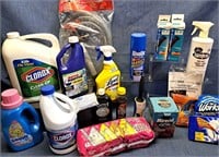 ASSORTED CLEANING LAUNDRY PRODUCTS STEEL WOOL LOT