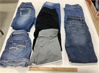 Girls Jeans & shorts sizes 8, 10, 12
