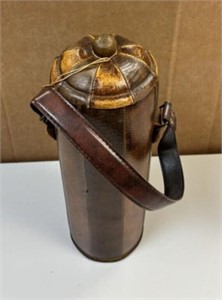 Leather Wrapped Wine Holder