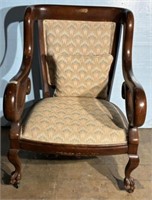 Vintage Empire Style Mahogany Arm Chair