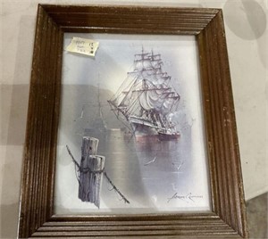Anddes Framed Ship Print
