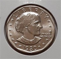 UNC SUSAN B ANTHONY DOLLAR- 1980-P