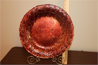 Large Decorator Plate on Stand