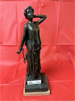 Emmanuel Villanis "CAPTIVE" Bronze 16in statue