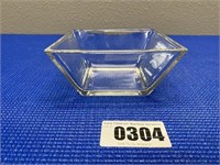 Plain Glass Square Dish 5"x5"