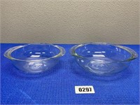 Pyrex Glass Bowls with Handles