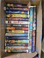 BOX OF DISNEY VHS TAPES