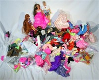 Large Lot of Barbie & Ken Clothing and Accessories