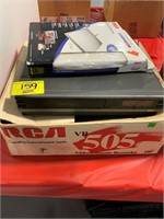 RCA 505 VHS PLAYER, RCA DIGITAL FLAT ANTENNA