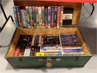 STEAMER TRUNK FULL OF VHS TAPES