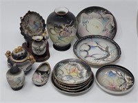 (14pcs) Various Moriage Dragon Ware Japan