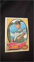 1970 Topps Football Alex Karras Lions Card