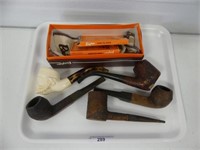TRAY - 5 TOBACCO PIPES