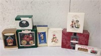 Hallmark keepsake ornaments in boxes