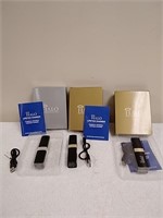 Group of Halo Universal portable chargers