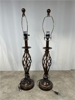 Table lamp bases, set of 2