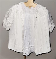 Vintage 3 pc Baptism Outfit / Christening Gown