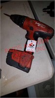 Hilti drill with battery