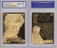 Princess Diana 1997 23k Gold Wcg Gem-mint 10