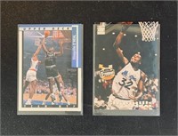 Two Shaquille O'Neal Basketball Cards
