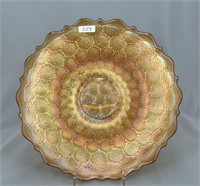 Feather Stitch low IC shaped bowl - marigold