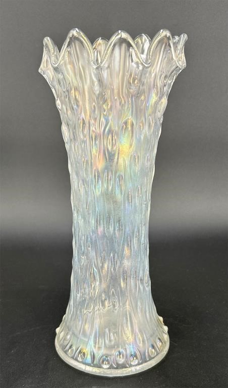 Tree Trunk midsize 11 1/2" vase - white