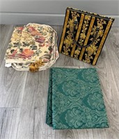 Brocade Bag, Table Cloth, Runner, Placemats