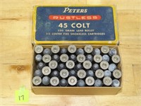 45 Colt 250gr Peters Rnds 50ct