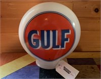 Gulf Gas Pump 8" Glass Globe
