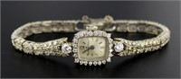 14kt Gold Antique Hamilton 4.00+ ct Diamond Watch