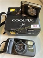 Nixon CoolPix L16 & Pentax Zoom 90 WR Cameras