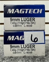 (100) Rounds of Magtech 9mm FMJ.