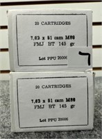 (40) Rounds of PPU 7.62x51Nato/308 FMJ.