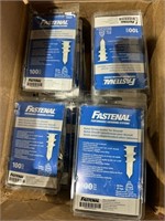 Box of (13) 100 Ct Plastic Drywall Screw Anchors