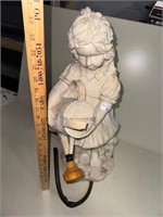 Girl watering statue fountain-24" tall