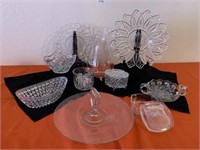 Clear Glass Serving Dishes, Trinket Boxes ++