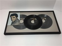 Two Framed Elvis Vinyl 45s