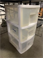 3-Drawer Plastic Storage Unit